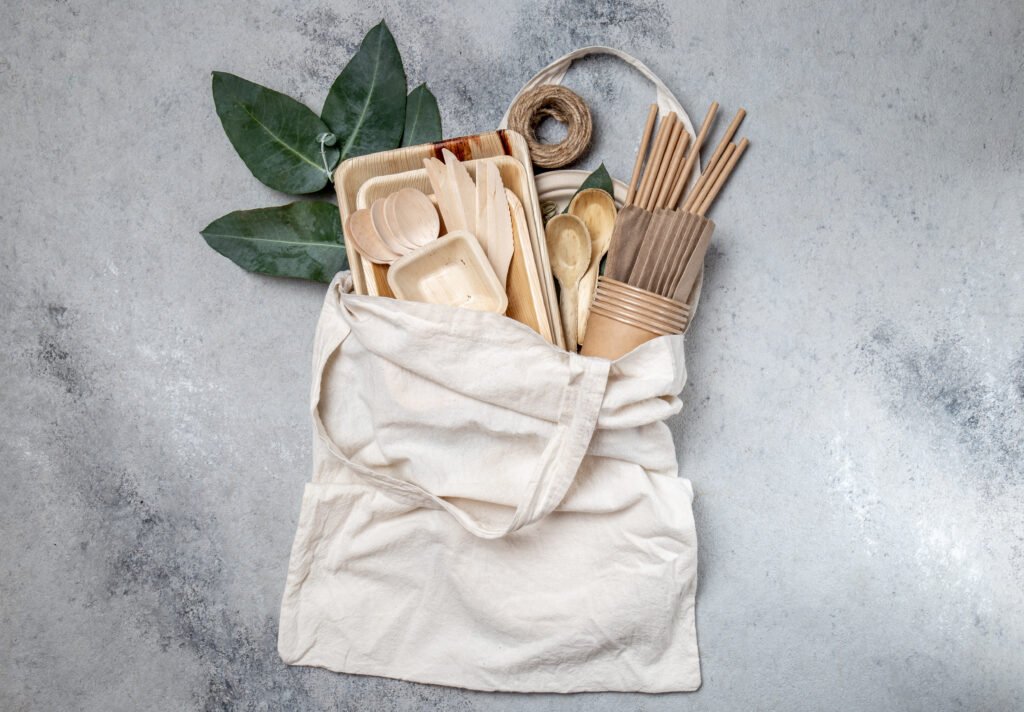 Zero waste kit med miljövänliga produkter för hållbar vardag