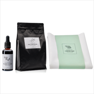 Komplett omplanteringskit – Generosa Omplanteringskit för växter med jord, näring & matta