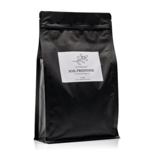 Torvfri planteringsjord i svart förpackning