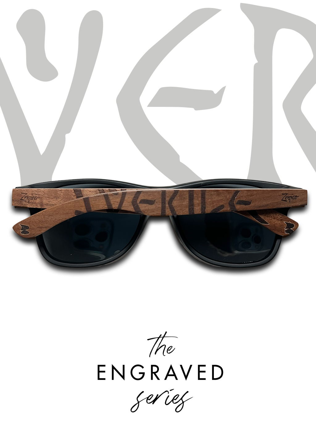 Eyewood | Engraved wooden sunglasses - Viking Runes - Sweden - Image 2